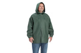 Blue Mountain BM44850-2XL Olive-Colored Unisex PVC Rain Jacket, Medium