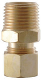 LDR Industries 508 68-4-4 - 1/4 in. x 1/4 in. M.I.P. Brass Male Adapter 5086844