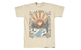 Tee Shirt Sand-Colored Central Womens' Sunshine Retro Short Sleeve Shirt, Small