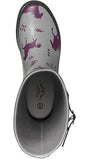 Blue Mountain BM2301 Wellington Women's Rubber Rain Boots Horse Print, Size 8