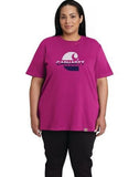 Carhartt 105738-P40 Women's Faded-C Short-Sleeve T-Shirt, Magenta Agate Heather, XL
