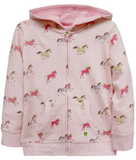 John Deere J2J477PTT Full-Zip French Terry Top, Soft Pink Heather, 4T