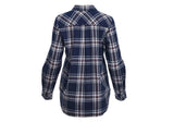 Como Vintage Long Sleeve One Pocket Full Button Front Brushed Plaid Shirt, XL