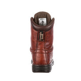 Georgia Boot Men's Eagle Light Lace-Up Work Boots, 8 in., Russet Wildwood, 10W