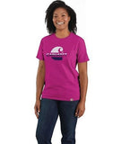 Carhartt 105738-P40 Women's Faded-C Short-Sleeve T-Shirt, Magenta Agate Heather, XL