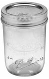 Ball Mason Jars With Lids & Bands, Regular Mouth, 8 oz, 12 Pack