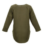 Como Vintage CS12017TSC3 Women's 3/4 Sleeve Popover Tunic, Olive, Large