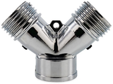 Camco 20113 - Stainless Steel Y-Union Shut-Off Valve (3/4" FPT x 3/4" MPT x 3/4" MPT)