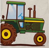 John Deere Toddler Boys' Short Sleeve Tee Big Tractor, 2T, Oatmeal Heather