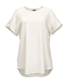 Como Vintage CS9578TSC8 Women's Short-Sleeve T-Shirt, Cloud Dancer, Large
