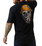 Ariat 10043692 Rebar Workman Born for This Short Sleeve T-Shirt, Black, XL