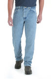 Wrangler 35001VI Men's Rugged Wear Relaxed Fit Jean, Vintage Indigo, S34X32
