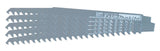 Makita 723053-A-5 9 in. 3 TPI Wood Cutting Reciprocating Saw Blades, 5-Pack