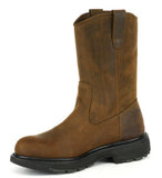 Wolverine W04727 Men's Slip-Resistant Size 9.5M Wellington Work Boots Brown