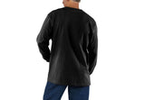 Carhartt K126HTG Black-Colored Men's Long-Sleeve Workwear Pocket T-Shirt, Medium