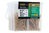 Hillman 590849 Deck Plus Tan Deck Screw Assortment, Carbon Steel Material