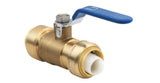 Gripwerks 42703A 3/4 in. Ball Valve Push to Connect, Quarter-Turn Operation