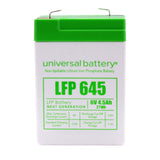 Universal Power Group 6V 4.5Ah Lithium LFP 645 Universal Battery LFP645