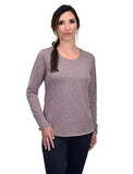 Ridgecut YLK-4041 Women's Polyester Long Sleeve Wicking T-shirt, Vinyard Wine, 3X