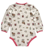 Carhartt CA9999-T72-AJ Girls' Long-Sleeve Pumpkin Farm Print Bodysuit, 9-12M