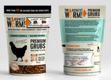 The Honest Worm!  Premium BSF Grubs for Chickens Bone Health, Digestion Support