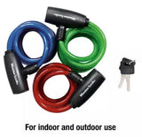 Master Lock 8127TRI 6 ft. Long Bike Lock Cable with Key, Assorted Colors, 3 Pack Keyed-Alike