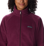Columbia 1372111617 Sportswear Women's Benton Springs Full-Zip Fleece Jacket, XL, Marionberry