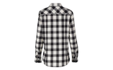 Blue Mountain FLW23-10735 Black Buffalo Women's Plaid Flannel Shirt, Large