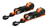 JobSmart FH95358 1 in. x 12 ft. Retractable Ratchet Straps Tie-Downs, Count of 2