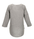Como Vintage CS12017TSC3 Women's 3/4 Sleeve Popover Tunic, Heather Grey, 2X