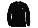 Carhartt K126HTG Black-Colored Men's Long-Sleeve Workwear Pocket T-Shirt, XL