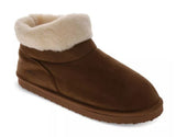 Blue Mountain Women's Memory Foam Bootie Slippers, Indoor & Outdoor Sole- Small