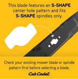 Cub Cadet 490-110-C205 Replacement Deck Lawn Mower Mulching Blade 3pcs -54 in.