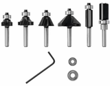 Bosch RBS006TES 6 pc. Trim and Edge Router Bit Set, RBS006TES