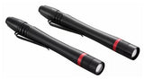 JobSmart Aluminum-Made 2-Pack 120 Lumen LED Battery Power Penlights w/ Pen Clip