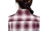 Ridgecut FLW23-90732 Wine Plaid Women's Long Sleeve Flex Flannel Shirt, 2X