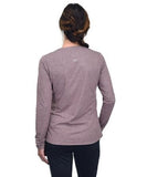 Ridgecut YLK-4041 Women's Polyester Long Sleeve Wicking T-shirt, Vinyard Wine, Medium