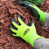 Midwest Gloves Hi-Vis Max Grip Nitrile-Coated Puncture-Resistant Work Gloves