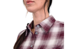 Ridgecut FLW23-90732 Wine Plaid Women's Long Sleeve Flex Flannel Shirt, 2X