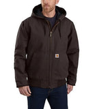 Carhartt 104050-DKB Men's Washed Duck Insulated Active Jacket, Dark Brown, 4XL