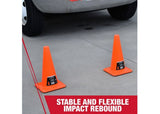 Radians CONE-PVC-28 28 in. PVC Orange Traffic Cone for Effective Traffic Control
