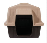 Aspen Pet Petbarn 3 Dog House, Plastic, Tan/Brown, 25 to 50 Pounds, Medium