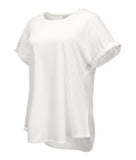 Como Vintage CS9578TSC8 Women's Short-Sleeve T-Shirt, Cloud Dancer, Large