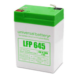 Universal Power Group 6V 4.5Ah Lithium LFP 645 Universal Battery LFP645