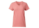 Blue Mountain YKL-9072 Lantana Heather-Colored Short-Sleeve V-Neck T-Shirt,Small