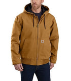 Carhartt 104050-BRN Men's Washed Duck Insulated Active Jacket, Brown, Medium