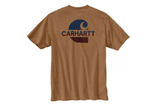 Carhartt Brown Short-Sleeve Loose Fit Heavyweight Pocket C Graphic T-Shirt, XL