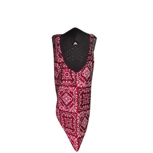 Balboa WNEO106 100% Cotton Bandanna Neodanna W/Neoprene - Red Paisley