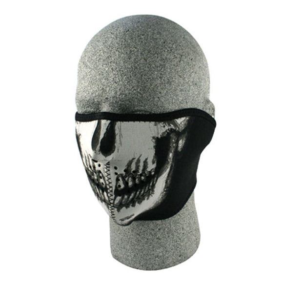 Balboa WNFM002HG Glow In The Dark Neoprene 1/2 Face Mask - Skull Face