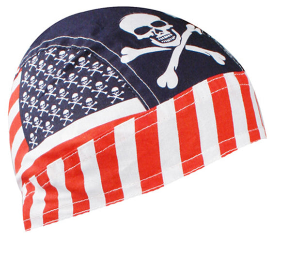 Balboa Z537 100% Cotton Flydanna - Patriotic Skull